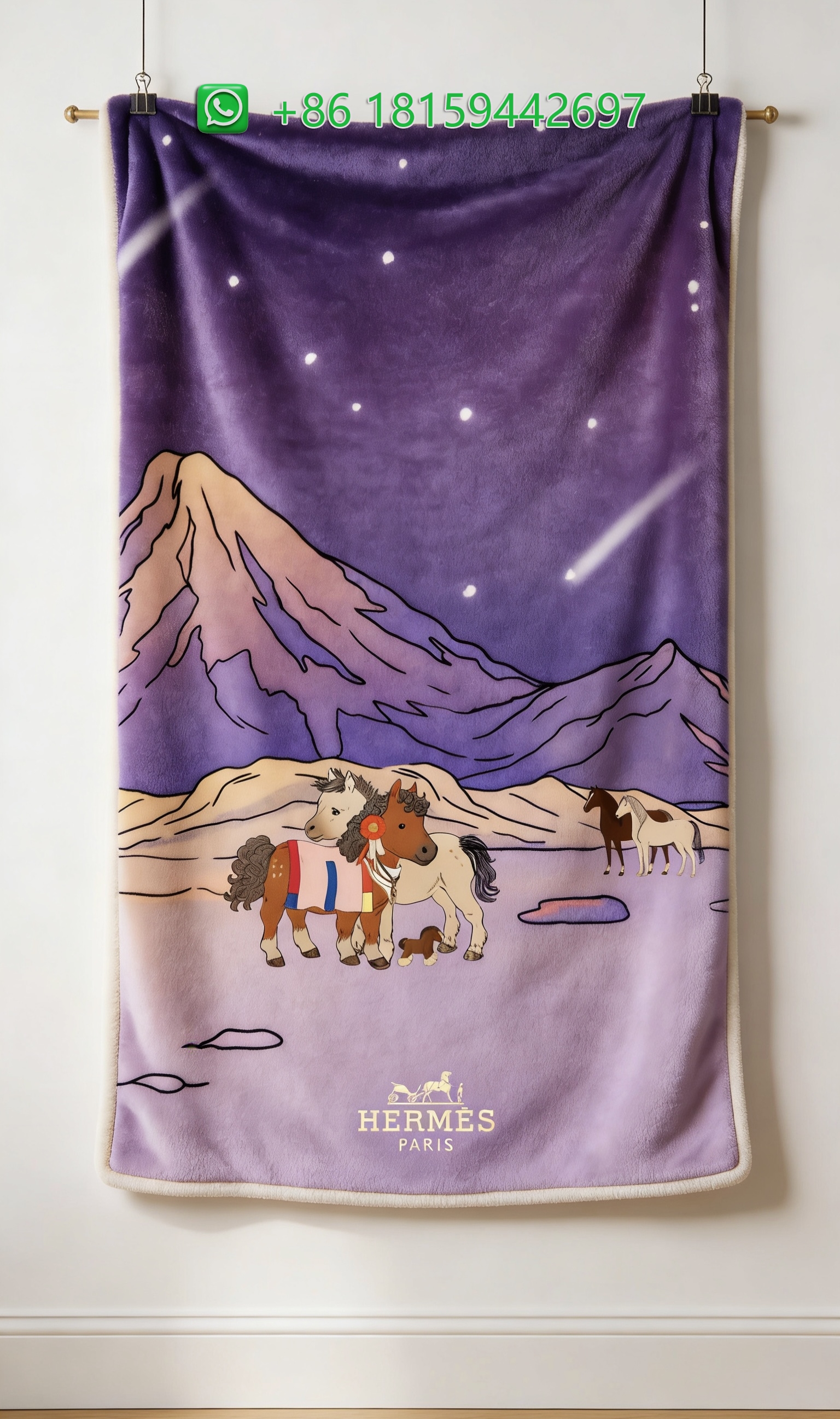 Hermes Throw Blankets